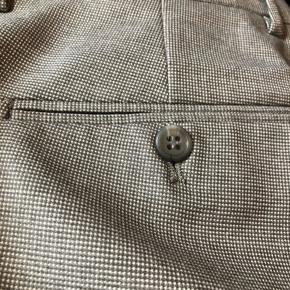 ZNTI8 Zanetti Gray Trousers Dress Slacks W33 L32 - Picture 9 of 11